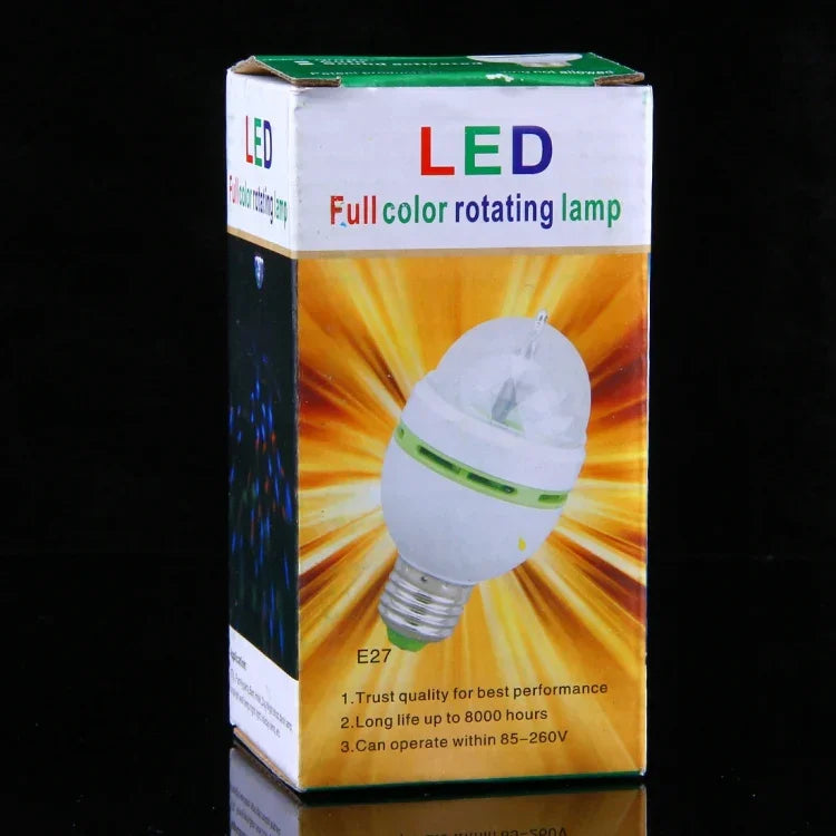 مصباح دوار LED كامل الألوان للحفلات العائلية / KTV / الحانات / الفنادق / منسقي الموسيقى، تيار متردد 85-260 فولت