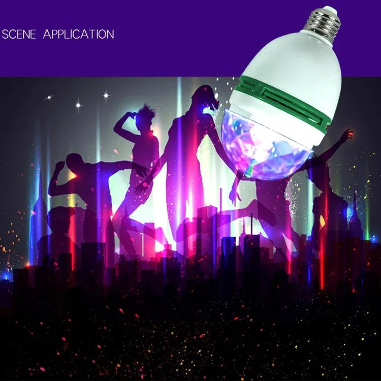 مصباح دوار LED كامل الألوان للحفلات العائلية / KTV / الحانات / الفنادق / منسقي الموسيقى، تيار متردد 85-260 فولت