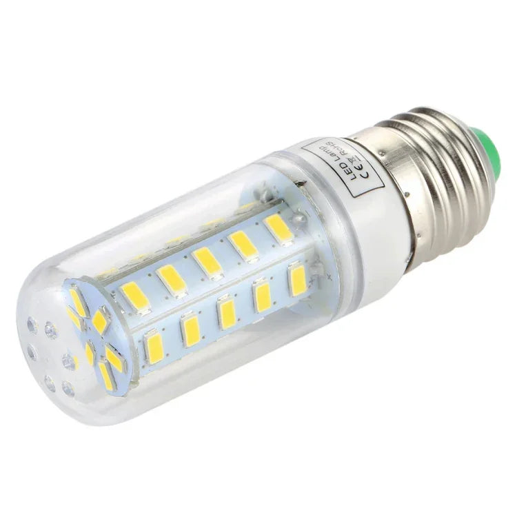 مصباح موفر للطاقة SMD 5730، تيار مستمر 12-30 فولت، E27 36 LED ضوء أبيض، E27 36 LED ضوء أبيض دافئ