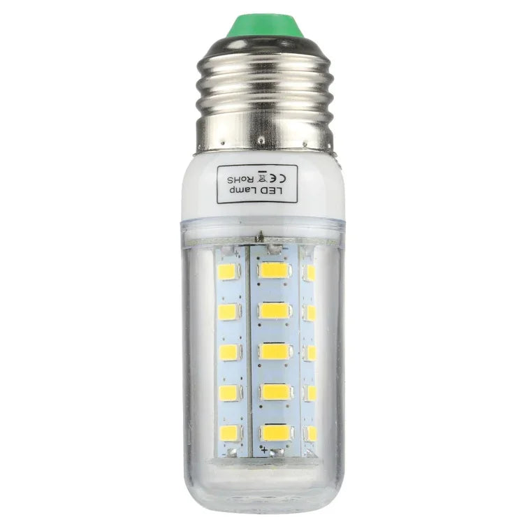 مصباح موفر للطاقة SMD 5730، تيار مستمر 12-30 فولت، E27 36 LED ضوء أبيض، E27 36 LED ضوء أبيض دافئ