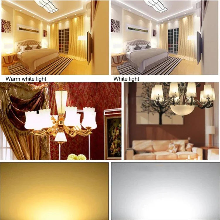 مصباح موفر للطاقة SMD 5730، تيار مستمر 12-30 فولت، E27 36 LED ضوء أبيض، E27 36 LED ضوء أبيض دافئ