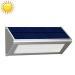 800 لومن 48 مصباح LED SMD 2835 مثلث حساس توفير الطاقة ضوء جداري مع لوحة شمسية ومفتاح مخفي للحديقة / الفناء / التخييم الخارجي (فضي)