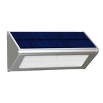 800 لومن 48 مصباح LED SMD 2835 مثلث حساس توفير الطاقة ضوء جداري مع لوحة شمسية ومفتاح مخفي للحديقة / الفناء / التخييم الخارجي (فضي)