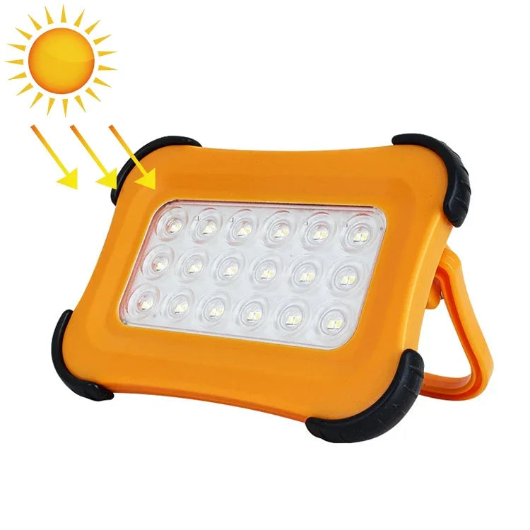 50 واط 32 مصباح LED ضوء تخييم محمول شمسي مغناطيسي ضوء طوارئ بأربع مستويات سطوع وبنك طاقة ومؤشر بطارية