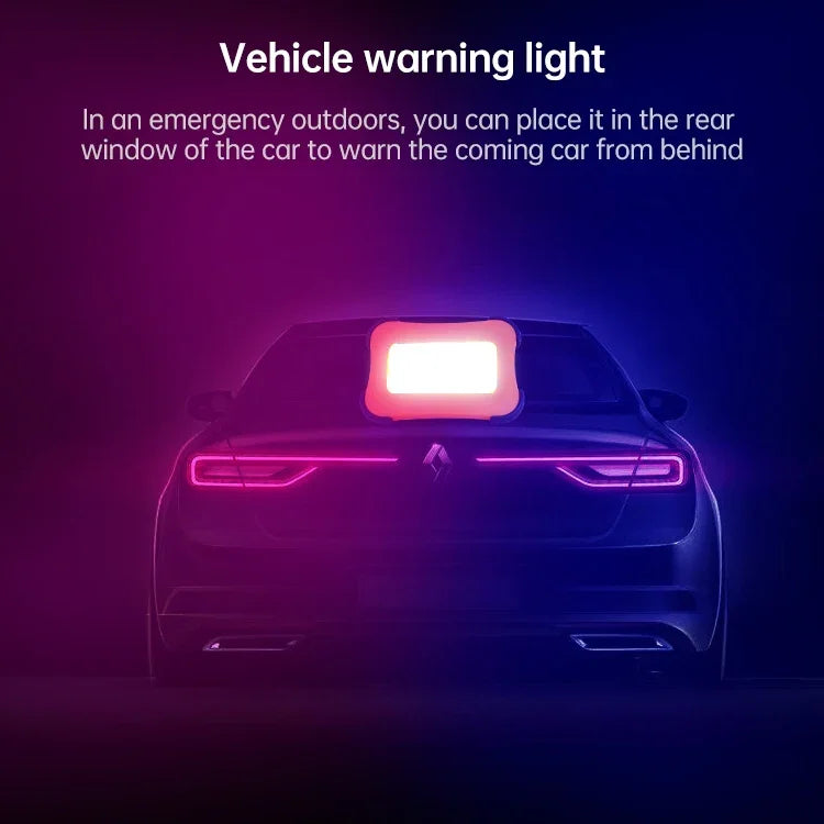 50 واط 32 مصباح LED ضوء تخييم محمول شمسي مغناطيسي ضوء طوارئ بأربع مستويات سطوع وبنك طاقة ومؤشر بطارية