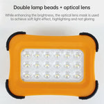 50 واط 32 مصباح LED ضوء تخييم محمول شمسي مغناطيسي ضوء طوارئ بأربع مستويات سطوع وبنك طاقة ومؤشر بطارية