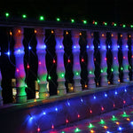 سلسلة أضواء شبكية 200 مصباح LED مع وصلة نهاية وجهاز تحكم متعدد الوظائف، قابس أمريكي، تيار متردد 110 فولت، ضوء ملون قابس أمريكي، ضوء أبيض قابس أمريكي، ضوء أبيض دافئ قابس أمريكي