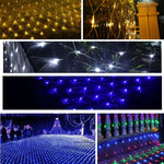 200 LED سلسلة ضوء شبكية مع وصلة نهائية وجهاز تحكم متعدد الوظائف، ضوء أبيض دافئ قابس الاتحاد الأوروبي، ضوء أزرق قابس الاتحاد الأوروبي، ضوء ملون قابس الاتحاد الأوروبي، ضوء بنفسجي قابس الاتحاد الأوروبي، ضوء أبيض قابس الاتحاد الأوروبي