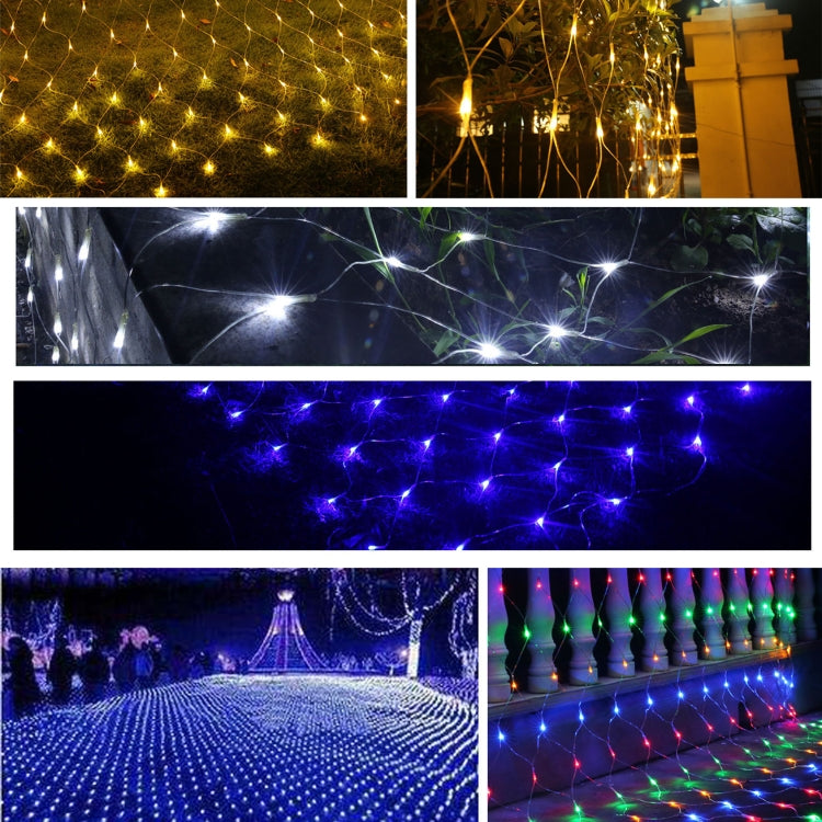 200 LED سلسلة ضوء شبكية مع وصلة نهائية وجهاز تحكم متعدد الوظائف، ضوء أبيض دافئ قابس الاتحاد الأوروبي، ضوء أزرق قابس الاتحاد الأوروبي، ضوء ملون قابس الاتحاد الأوروبي، ضوء بنفسجي قابس الاتحاد الأوروبي، ضوء أبيض قابس الاتحاد الأوروبي