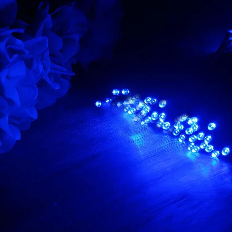 100 مصباح LED للزينة الاحتفالية، 17 متر ضوء أزرق، 17 متر ضوء ملون، 17 متر ضوء أبيض، 17 متر ضوء أبيض دافئ