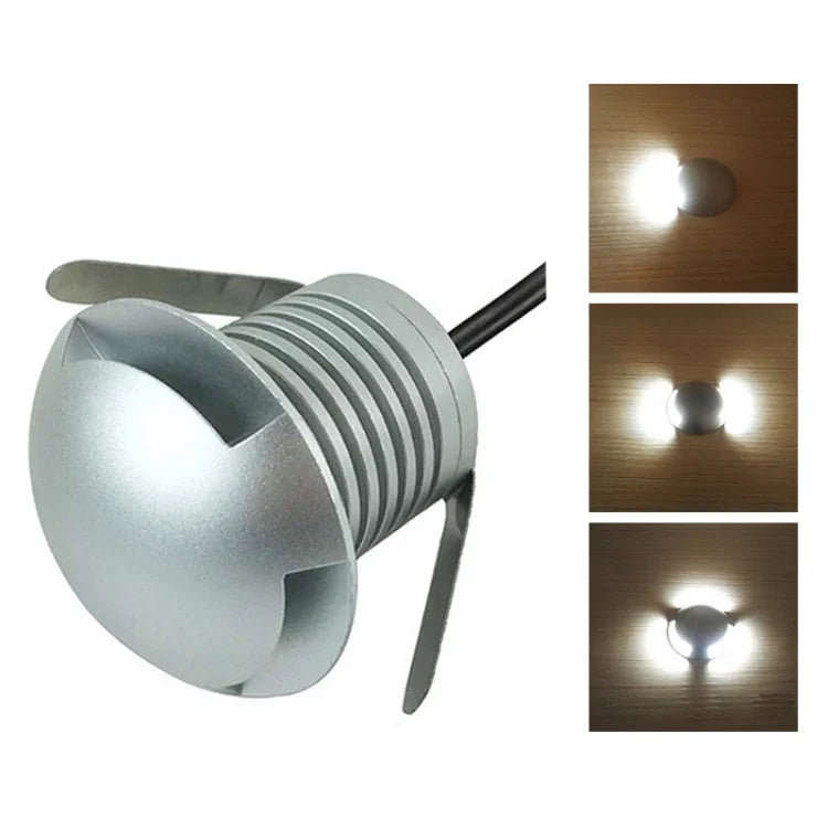 3 واط مصباح مدفون مدمج LED مستقطب مقاوم للماء IP67 مصباح قوقعة سلحفاة خارجي للحديقة والعشب، ضوء دافئ 3000 كلفن Q2 ضوء باتجاهين، ضوء دافئ 3000 كلفن Q2