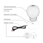 7 Color Discoloration Creative Visual Stereo Lamp Desk Lamp Night Light, Electric Guitar Shape