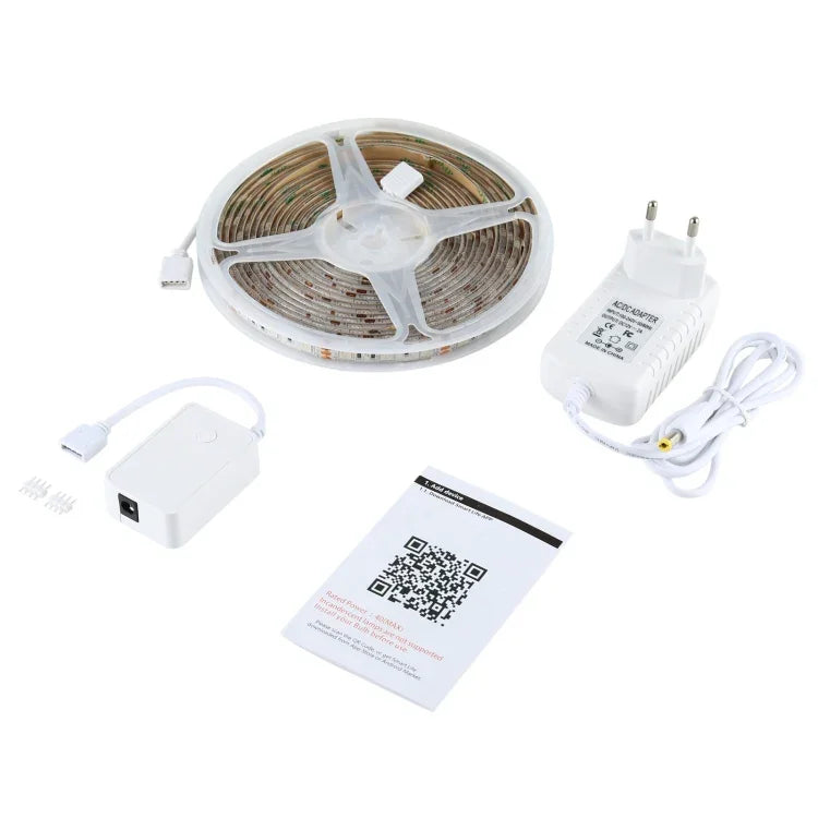 300 مصباح LED SMD 5050 إضاءة ملونة تحكم عن بعد عبر تطبيق يعمل مع أليكسا وجوجل هوم