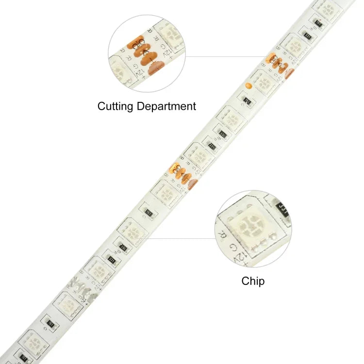 300 مصباح LED SMD 5050 إضاءة ملونة تحكم عن بعد عبر تطبيق يعمل مع أليكسا وجوجل هوم