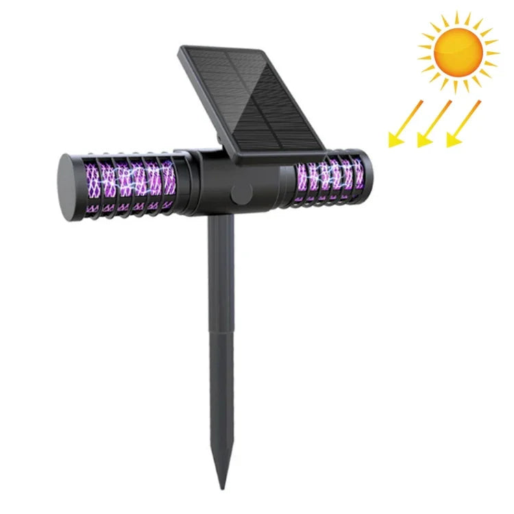 مصباح قاتل البعوض الشمسي SZ-16008 خارجي مقاوم للماء IP65، LED، فخ بعوض للحديقة، مصباح مزخرف للحديقة