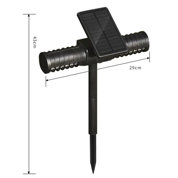 مصباح قاتل البعوض الشمسي SZ-16008 خارجي مقاوم للماء IP65، LED، فخ بعوض للحديقة، مصباح مزخرف للحديقة