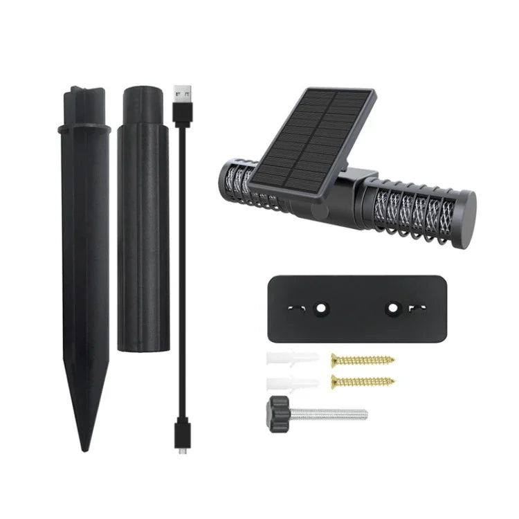 مصباح قاتل البعوض الشمسي SZ-16008 خارجي مقاوم للماء IP65، LED، فخ بعوض للحديقة، مصباح مزخرف للحديقة