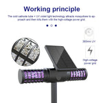 مصباح قاتل البعوض الشمسي SZ-16008 خارجي مقاوم للماء IP65، LED، فخ بعوض للحديقة، مصباح مزخرف للحديقة