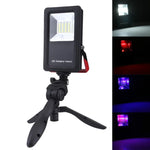 مصابيح تحذير وامضة حمراء وزرقاء 24 LED SMD5730 بقوة 30 واط، 2400 لومن، 6000-6500 كلفن، محمولة مع حامل