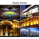 مصابيح تحذير وامضة حمراء وزرقاء 24 LED SMD5730 بقوة 30 واط، 2400 لومن، 6000-6500 كلفن، محمولة مع حامل