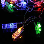 مصباح سلسلة مزخرف مع 40 مصباح LED يعمل ببطاريات 3 × AA، للصور المعلقة في المنزل، حفلات DIY، حفلات الزفاف، تزيين عيد الميلاد، طول 4 متر