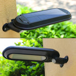 مصباح حديقة يعمل بالطاقة الشمسية مقاوم للماء IP65 مع 18 LED و600LM وضوء استشعار الجسم وضوء شارع