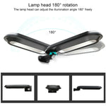 مصباح حديقة يعمل بالطاقة الشمسية مقاوم للماء IP65 مع 18 LED و600LM وضوء استشعار الجسم وضوء شارع