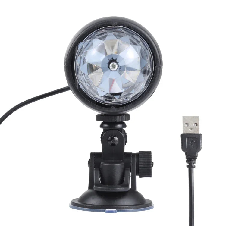 مصباح LED دوار ملون USB بقدرة 3W