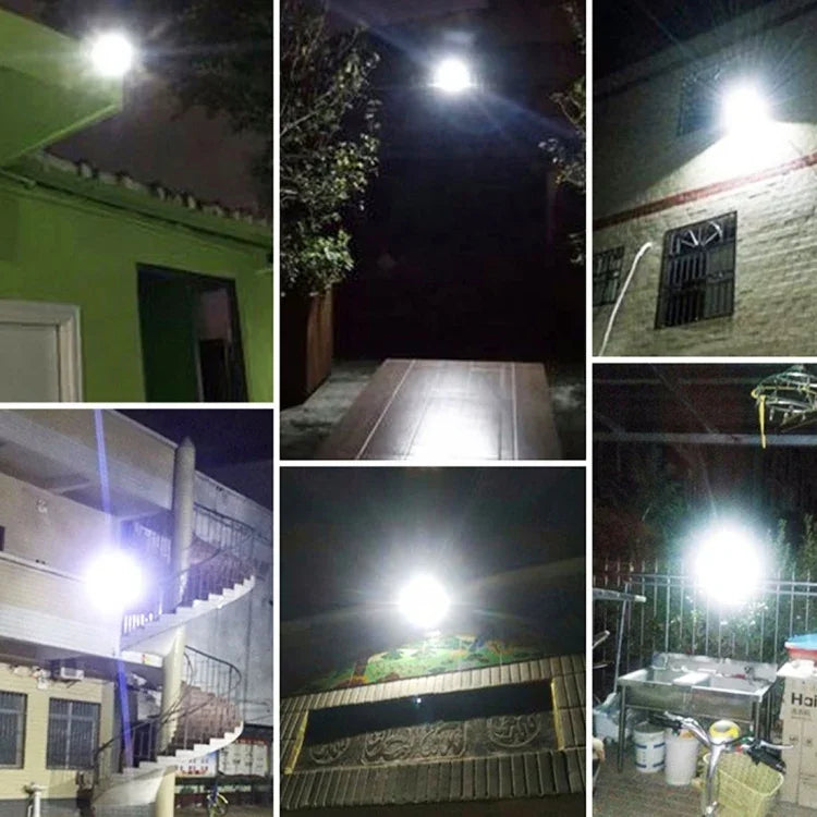 كشاف طاقة شمسية مقاوم للماء IP67 بقوة 10W و100 LED مع تحكم عن بعد، 10W