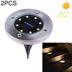 مصباح أرضي SMD 5050 خارجي لمسار الحديقة وأرضية التزيين LED، 8 LED ضوء أبيض، 8 LED ضوء أبيض دافئ