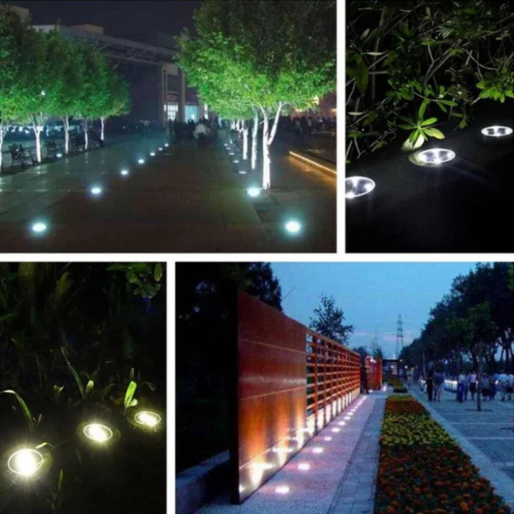 مصباح أرضي SMD 5050 خارجي لمسار الحديقة وأرضية التزيين LED، 8 LED ضوء أبيض، 8 LED ضوء أبيض دافئ