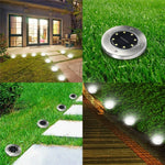 مصباح أرضي SMD 5050 خارجي لمسار الحديقة وأرضية التزيين LED، 8 LED ضوء أبيض، 8 LED ضوء أبيض دافئ