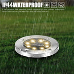 مصباح أرضي SMD 5050 خارجي لمسار الحديقة وأرضية التزيين LED، 8 LED ضوء أبيض، 8 LED ضوء أبيض دافئ