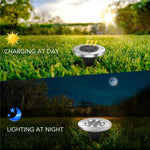 مصباح أرضي SMD 5050 خارجي لمسار الحديقة وأرضية التزيين LED، 8 LED ضوء أبيض، 8 LED ضوء أبيض دافئ