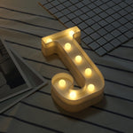 إضاءة عطلات LED دافئة بيضاء تعمل بالبطارية، للوقوف أو التعليق، A، N، B، O، C، P، D، Q، E، R، F، G، T، U، V، I، W، J، K، X، L، M، Z