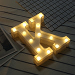 إضاءة عطلات LED دافئة بيضاء تعمل بالبطارية، للوقوف أو التعليق، A، N، B، O، C، P، D، Q، E، R، F، G، T، U، V، I، W، J، K، X، L، M، Z