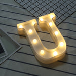 إضاءة عطلات LED دافئة بيضاء تعمل بالبطارية، للوقوف أو التعليق، A، N، B، O، C، P، D، Q، E، R، F، G، T، U، V، I، W، J، K، X، L، M، Z