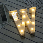 إضاءة عطلات LED دافئة بيضاء تعمل بالبطارية، للوقوف أو التعليق، A، N، B، O، C، P، D، Q، E، R، F، G، T، U، V، I، W، J، K، X، L، M، Z