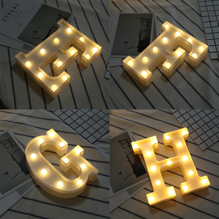 إضاءة عطلات LED دافئة بيضاء تعمل بالبطارية، للوقوف أو التعليق، A، N، B، O، C، P، D، Q، E، R، F، G، T، U، V، I، W، J، K، X، L، M، Z