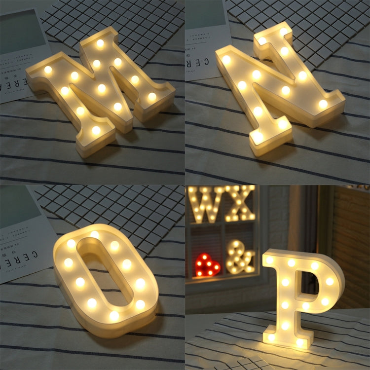إضاءة عطلات LED دافئة بيضاء تعمل بالبطارية، للوقوف أو التعليق، A، N، B، O، C، P، D، Q، E، R، F، G، T، U، V، I، W، J، K، X، L، M، Z