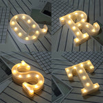 إضاءة عطلات LED دافئة بيضاء تعمل بالبطارية، للوقوف أو التعليق، A، N، B، O، C، P، D، Q، E، R، F، G، T، U، V، I، W، J، K، X، L، M، Z