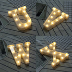 إضاءة عطلات LED دافئة بيضاء تعمل بالبطارية، للوقوف أو التعليق، A، N، B، O، C، P، D، Q، E، R، F، G، T، U، V، I، W، J، K، X، L، M، Z