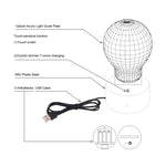 7 Color Discoloration Creative Visual Stereo Lamp Desk Lamp Night Light, 2869 Abstract Style