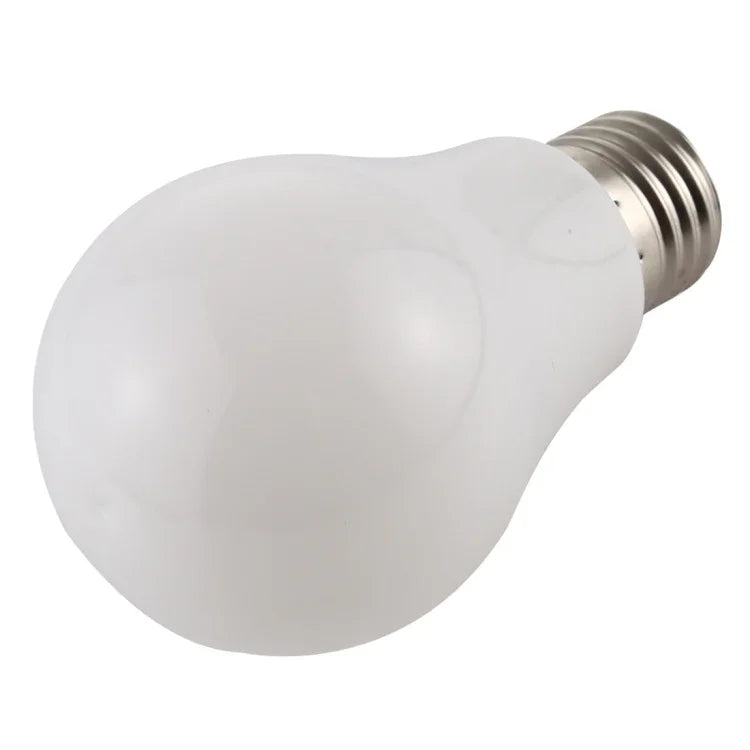 مصباح LED موفر للطاقة 7 واط 500 لومن E27 2835 بعدد 28 LED بدون وميض، لون الضوء: أبيض دافئ، تيار متردد 85-265 فولت، 7 واط