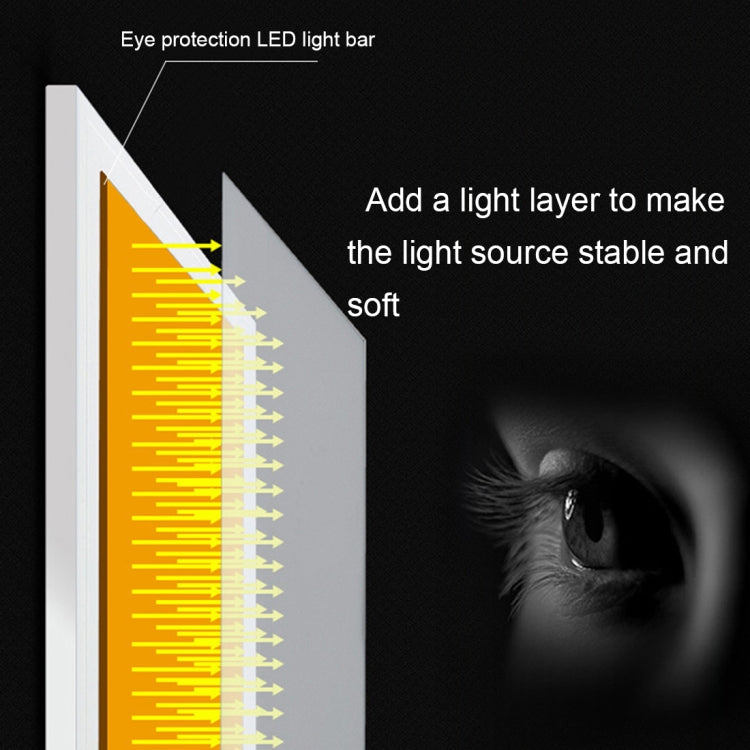 صندوق ضوء تتبع فني LED USB محمول نحيف للغاية بحجم A4 للنسخ مع تحكم في السطوع للفنانين للرسم والتخطيط والرسوم المتحركة وعرض الأشعة السينية، تحكم في السطوع بدون شاحن