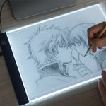 صندوق ضوء تتبع فني LED USB محمول نحيف للغاية بحجم A4 للنسخ مع تحكم في السطوع للفنانين للرسم والتخطيط والرسوم المتحركة وعرض الأشعة السينية، تحكم في السطوع
