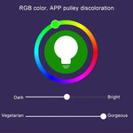 مصباح 14 LED 3000K+RGB 1050 لومن يعمل مع Alexa وGoogle Home، تيار متردد 230 فولت