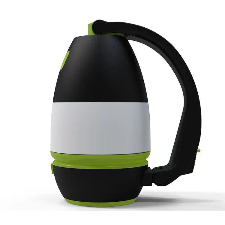 مصباح تخييم LED محمول يدوي بشحن USB بقوة 5W مع وظيفة بنك طاقة (أخضر)، LED6908، LED6908L، LED6908R