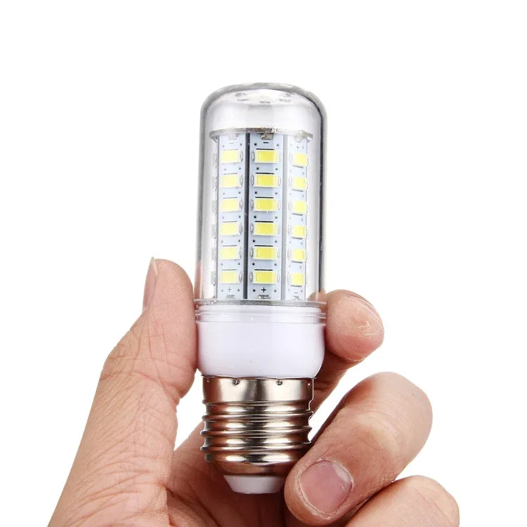 مصباح LED 56 قطعة SMD 5730، تيار متردد 220 فولت، 5 واط ضوء أبيض 220 فولت، 5 واط ضوء أبيض دافئ 220 فولت