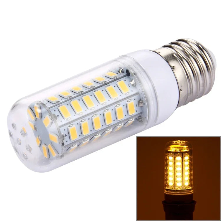 مصباح LED 56 قطعة SMD 5730، تيار متردد 220 فولت، 5 واط ضوء أبيض 220 فولت، 5 واط ضوء أبيض دافئ 220 فولت